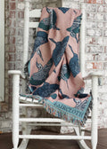 Herons in Flight Cotton Throw Blanket