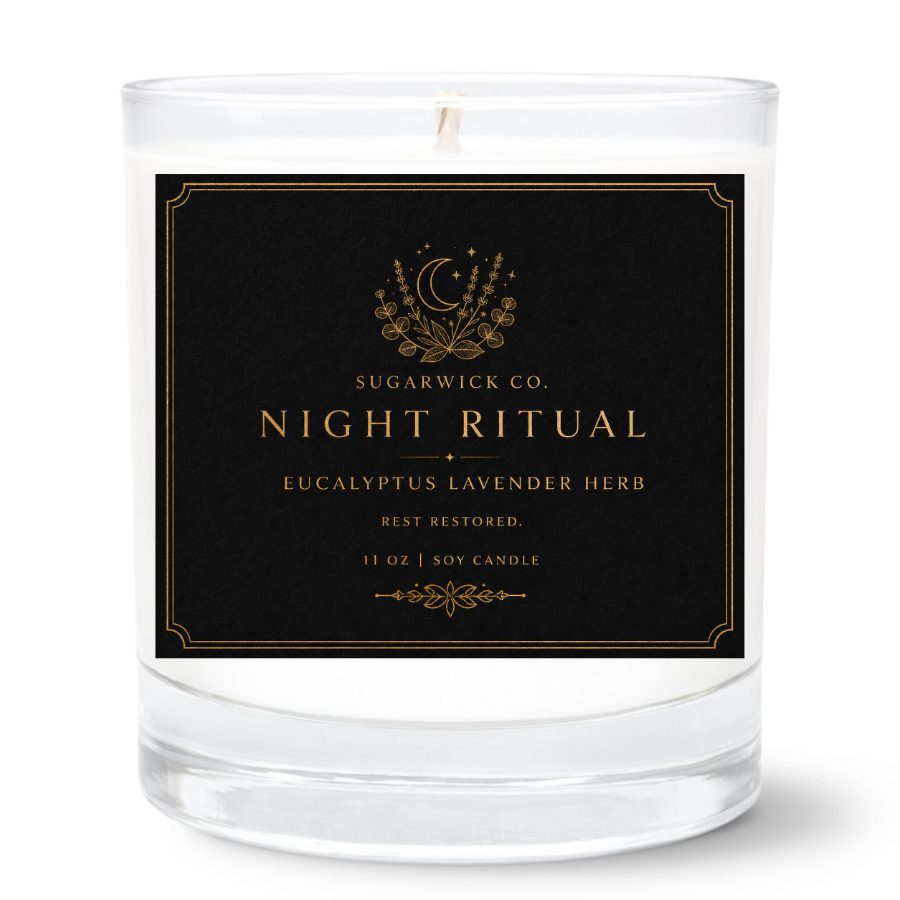 Night Ritual | 11 oz Eucalyptus Lavender Herb Soy Candle