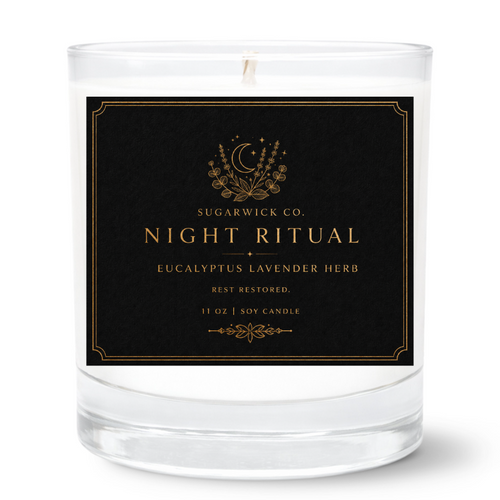 Night Ritual | 11 oz Eucalyptus Lavender Herb Soy Candle